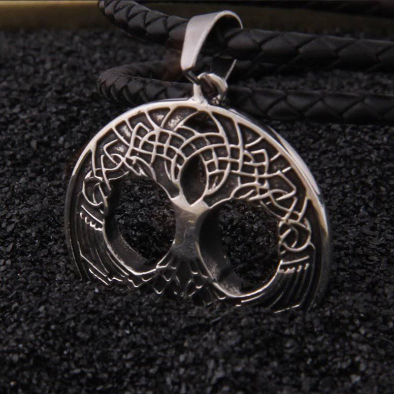 World Tree Yggdrasil Amulet - Sterling Silver