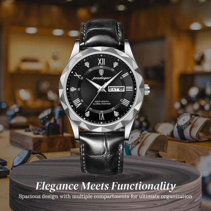 Brody | Elegant Leather Strap Quartz Watch