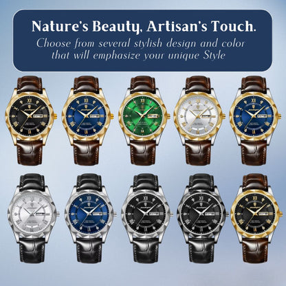 Brody | Elegant Leather Strap Quartz Watch