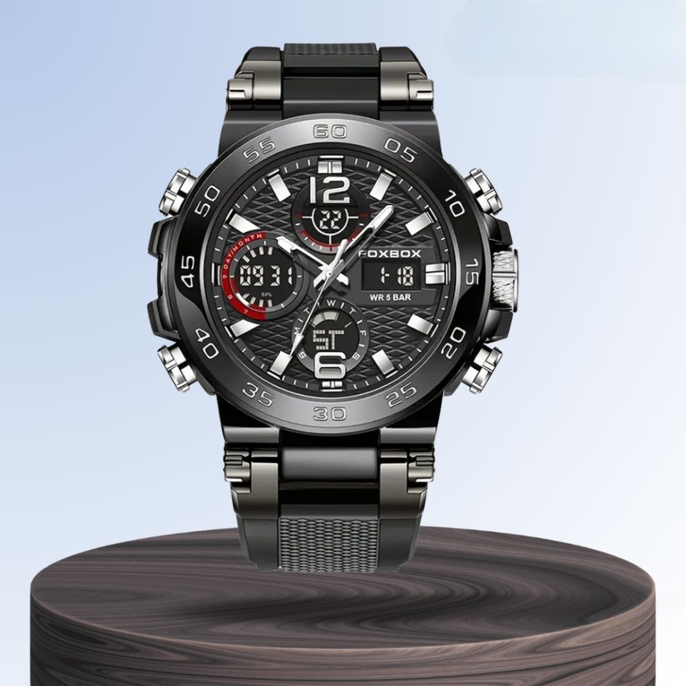 Nate | Men's Dual Display Digital Military Quartzwatch