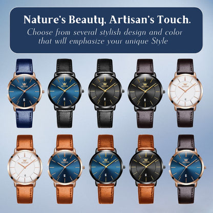 Finn | Cruise Leather Date Watch